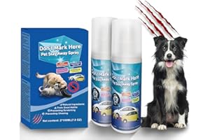 Tlettsteinkle No Chew Spray for Dogs, 2025 Upgrade Spray for Dogs to Stop Chewing, Stop Dog Chewing Spray - Non-Toxic Bitter Deterrent Kit for Chewers, Anti Bite Training Aid (2x100ml) - Blue