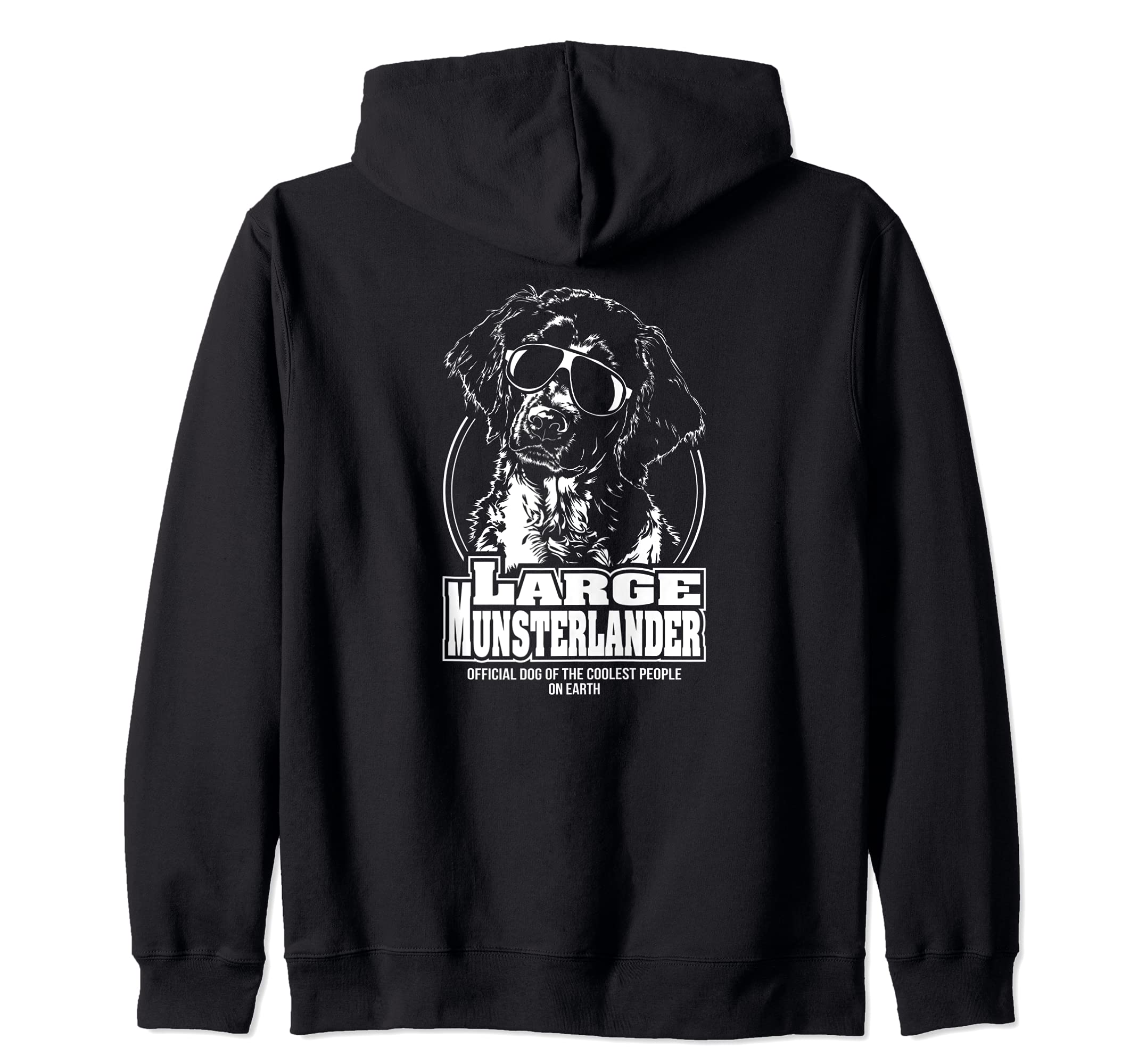 Funny Proud Large Munsterlander coolest people dog saying Zip Hoodie