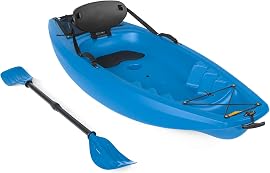 Best Choice Products Sports 6' Kids Kayak with Paddle and Backrest- Blue