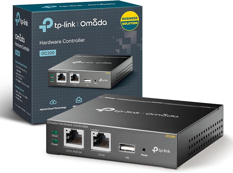 TP-Link Omada OC200 Hardware Controller SDN PoE Manage 100 Devices Cloud App