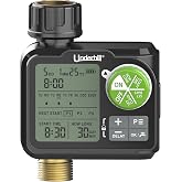 Underhill AquaZone Digital Hose Timer &ndash; Automatic Garden Water Timer with LCD Display, Programmable Irrigation Controller for Sprinklers, Drip Systems &amp; Garden Hose Faucets