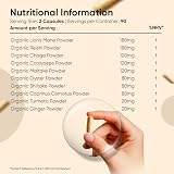 WeightWorld Organic Mushroom Complex 180 Vegan Capsules Turmeric Ginger view 6
