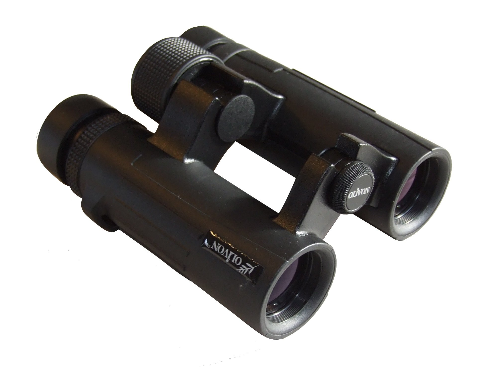 Olivon 10x26 PC-3 Binoculars - BAK4, Phase-coated, Waterproof/Fog Resistant, Open bridge compact