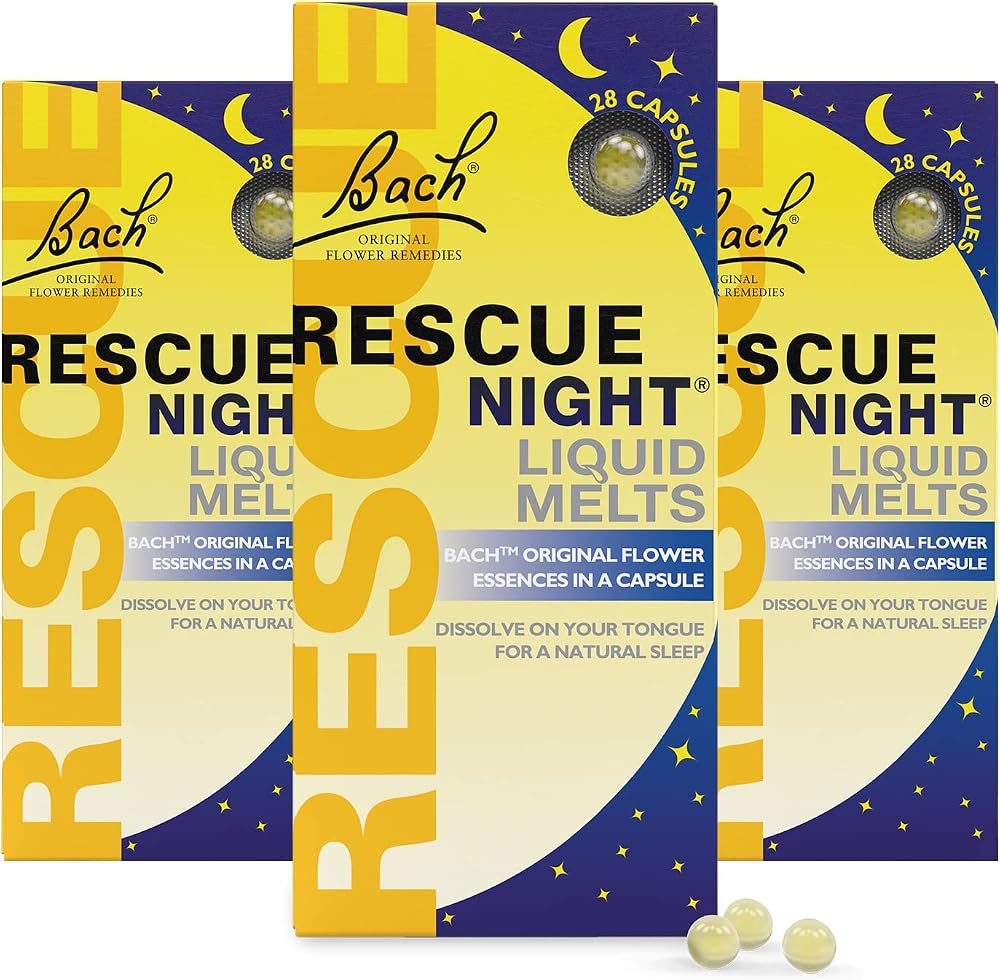 Rescue Brand Rescue Night Liquid Melts 3 Pack 84 Capsules Sleep Aid