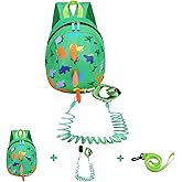 DB Toddler Mini Dinosaur Backpack with Child Leash, Anti Lost Wrist Link for Kids, Safety Harness Back Pack for Baby Boy Girl