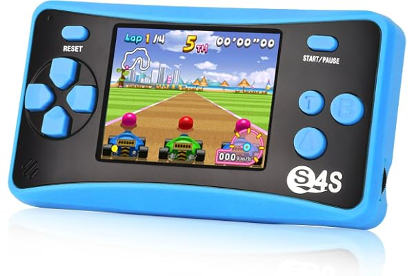 X-JOYKIDS S4S Handheld Game for Kids Ages 4-8, Portable 142 Classic Mini Games 2.5'' LCD Screen Arcade Gaming System Birthday