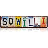CHCdecor Vintage So Will I Street Sign Wall Decor Metal Tin Signs for Bar Home Bedroom Garage,16x4 Inch Aluminium