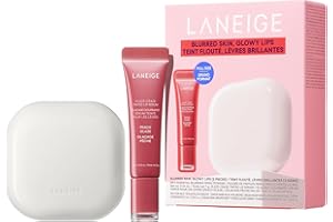 LANEIGE Blurred Skin & Glowy Lips Set | Laneige Neo Blurring Powder & Glaze Craze Tinted Lip Serum | K-Beauty Duo for Shine-F