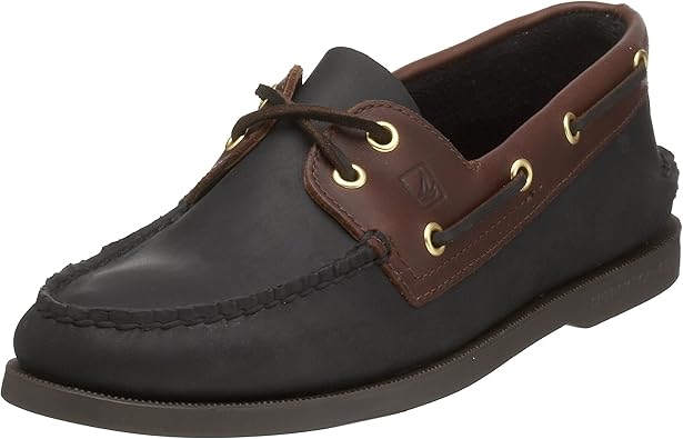 black sperrys mens