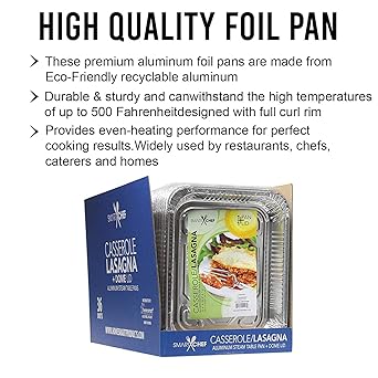 Cacerola para lasaña con tapa de plástico – sartenes de mesa de ...