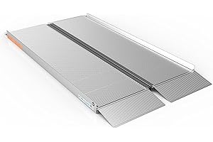 EZ-ACCESS Suitcase 5 Feet by 30 Inches Portable Singlefold Ramp w/Ergonomic Handles, Extruded Tread, and Self Adjusting Bottom Transition Plates