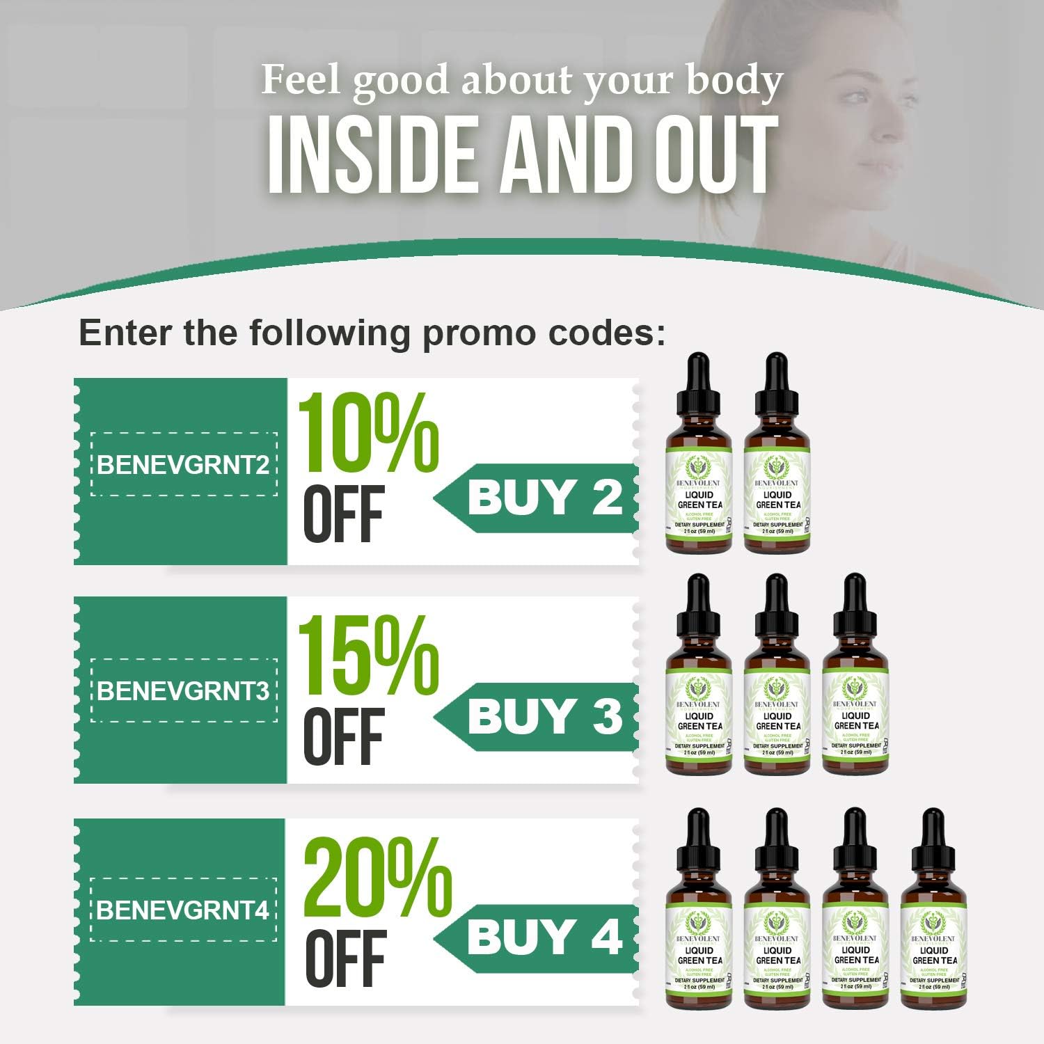 Green Tea Fat Burner - with EGCG Green Tea Extract Liquid, Max Potency for Weight Loss Support & Energy, 10 Cups of Green Tea Natural Antioxidants Polyphenols & Caffeine Non-GMO Alcohol & Gluten Free: Health & Personal Care