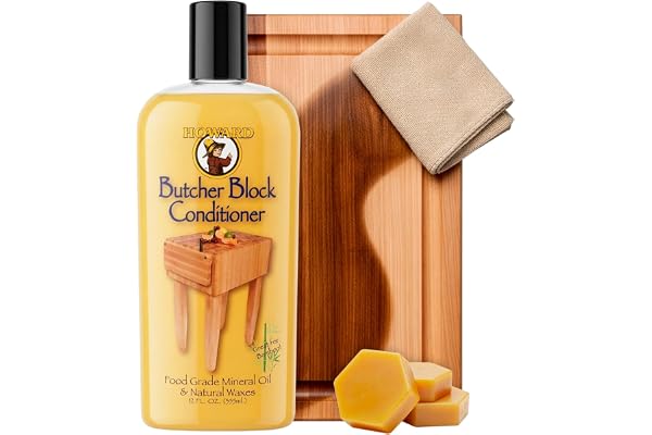 Howard BBC012 Butcher Block Conditioner, 12-Ounce