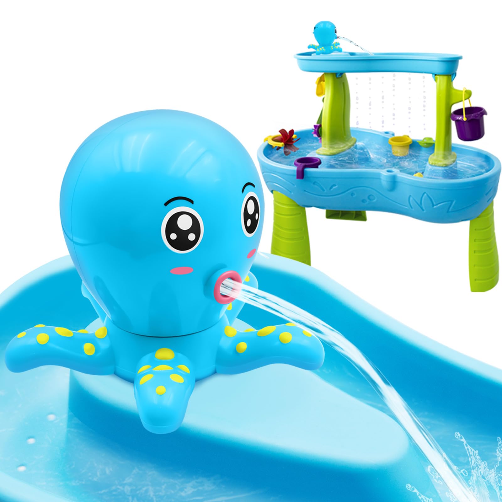 Photo 1 of **UNTESTED**
Intoypad Water Table Pump, Octopus Battery Powered Water Pump for Water Table 3 Hours Non-Stop Fun Summer Outdoor Water Toys Outside Water Play Table Accessories for Toddlers Kids (Blue)