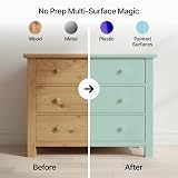 Hemway Chalk Paint Soft Blue Smoke 1L Matt Finish Chalk Furniture Paint view 2
