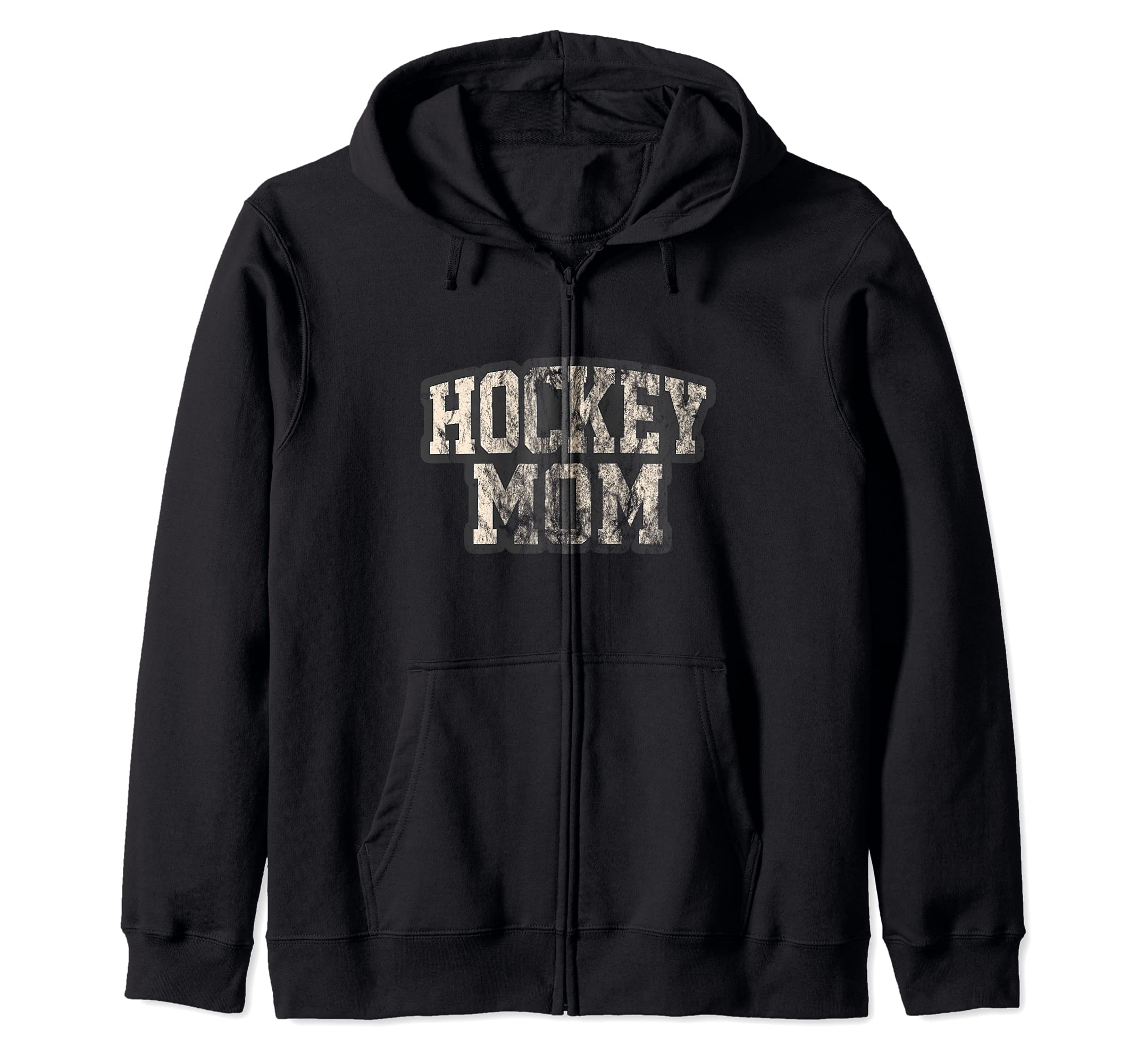 Hockey Mom Retro Vintage Zip Hoodie