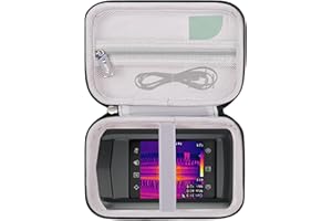WORFTY Case for HP96 Thermal Imaging Camera Super Resolution 240 x 240 Thermal Camera with Visual Camera, Carrying Case Compatible with HSFTOOLS HP96 Thermal Camera (Case Only) (Black)