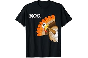 TURKEY MOO WOMEN'S THANKSGIVING PRINTED SWEATSHIRT turkey moo funny thanksgiving T-Shirt