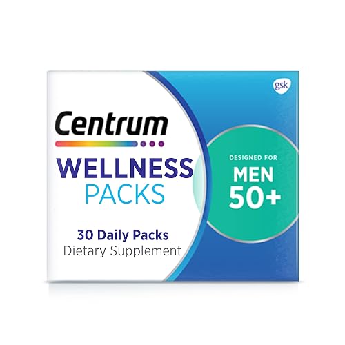 Centrum Wellness Packs Daily Vitamins for Men in Their 50s, Men's ...