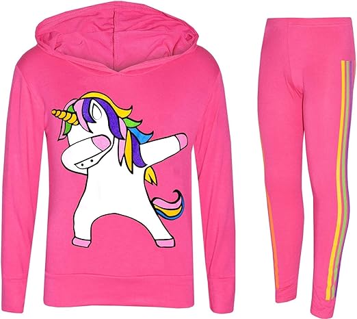 girls unicorn tracksuit