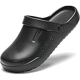 Nihaoya Clogs for Men and Womens Garden Shoes Slip-on Outdoor Beach Slippers Comfort Slip Resistant Sandals Lightweight Breathable