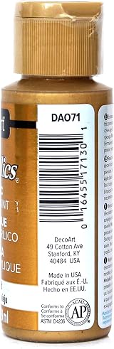 DecoArt Americana Metallic Paint Glorious Gold 59 ml view 2