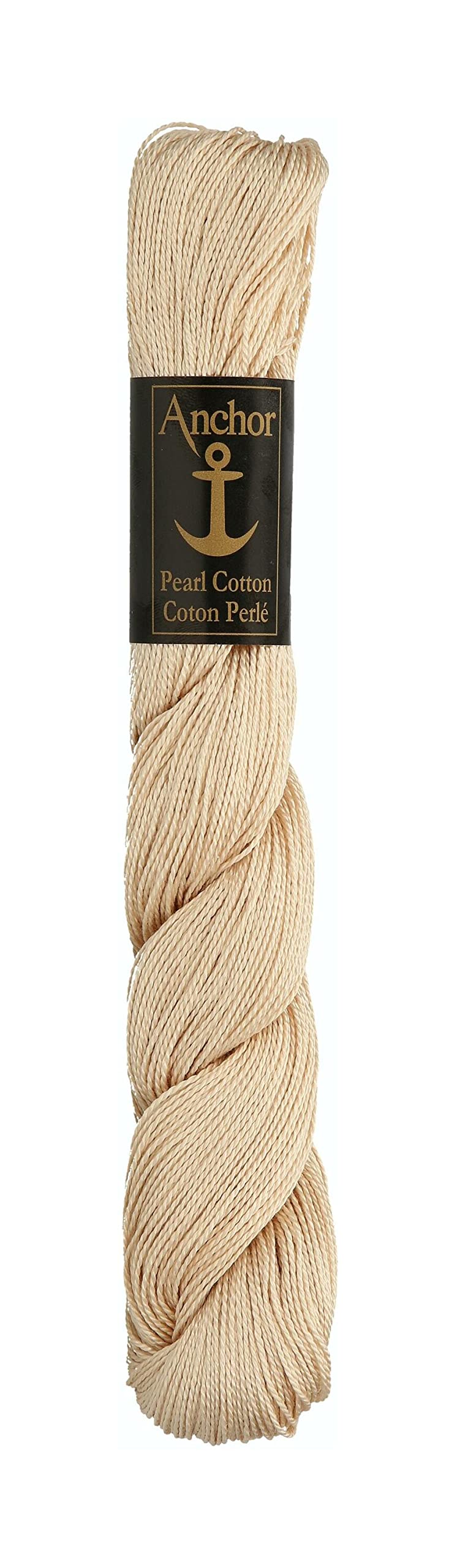 Anchor Pearl Thread 5-100% Cotton 50g, Cotton, 00387 Creme, Creme