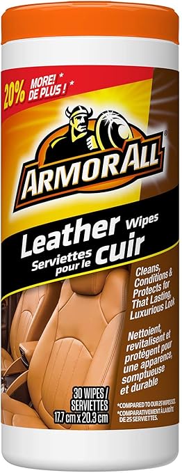 Armor All 8472 Leather Wipes 30 Count Leather Care Amazon Canada