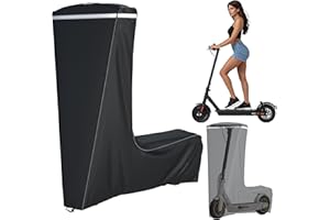 GEHENG Universal Electric Scooter Cover, Outdoor Waterproof and Dustproof Scooter Covers, Adults/Kids Electric Scooter Storage cover, L54xW28xH52 Inch, Suitable for 300W to 2000W Electric Scooters, Black