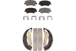 Transit Auto Front Rear Ceramic Brake Pads And Drum Shoes Kit Replacement For Hyundai Accent Kia Rio KCN-100394