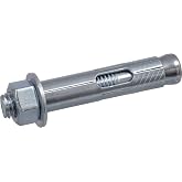Hillman Sleeve Anchors, 3/8in x 3in, 50 Pack, Zinc | Zinc-plated steel, Hex head expansion anchor for concrete, brick, Pre-drill required for mounting frames and fixtures
