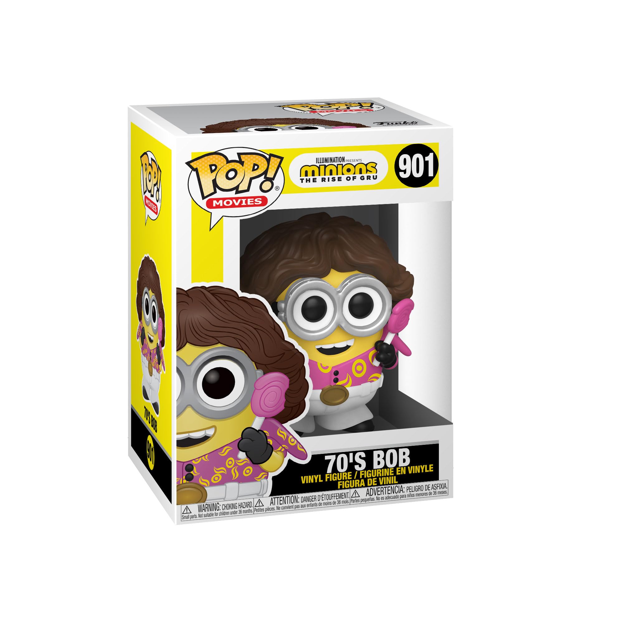 Funko Pop! Movies: Minions 2- 70's Bob - Despicable Me: Minions - Collectable Vinyl Figure - Gift Idea - Official Merchandise - Toys for Kids & Adults - Movies Fans - Model Figure for Collectors