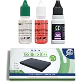 Gold/Silver Test Acid Tester Kit 10k 14k .999 .925 Sterling Testing Stone Detect Precious Metals Oro