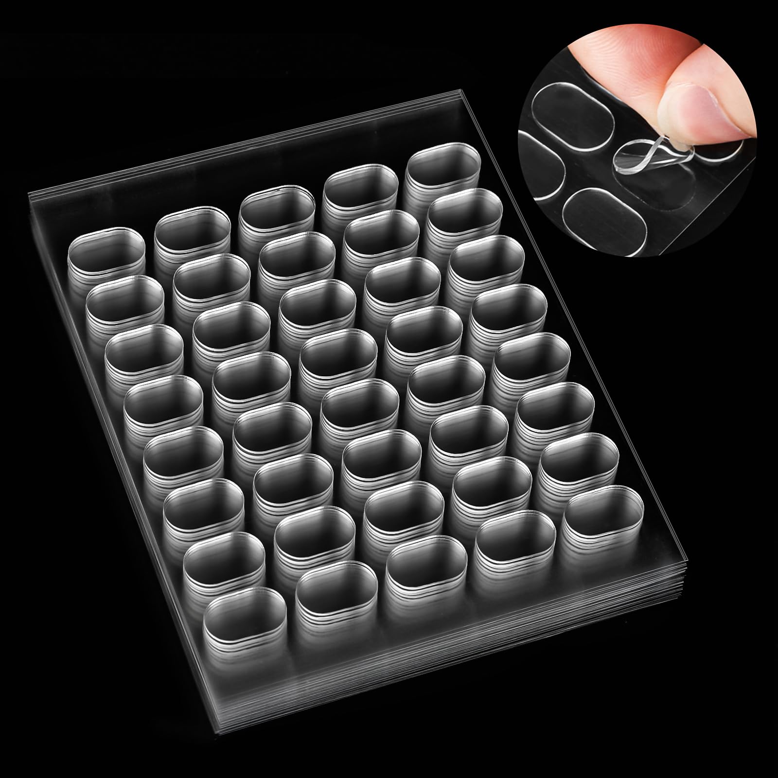 800 Pieces of Double-Sided Mounting Putty, 20 Sheets of Clear Sticky Tack Putty, Waterproof Double Sided Sticky Dots, Sticky Dots Double Sided for Gluing Car Ornaments, Photo Walls, Envelope Sealing