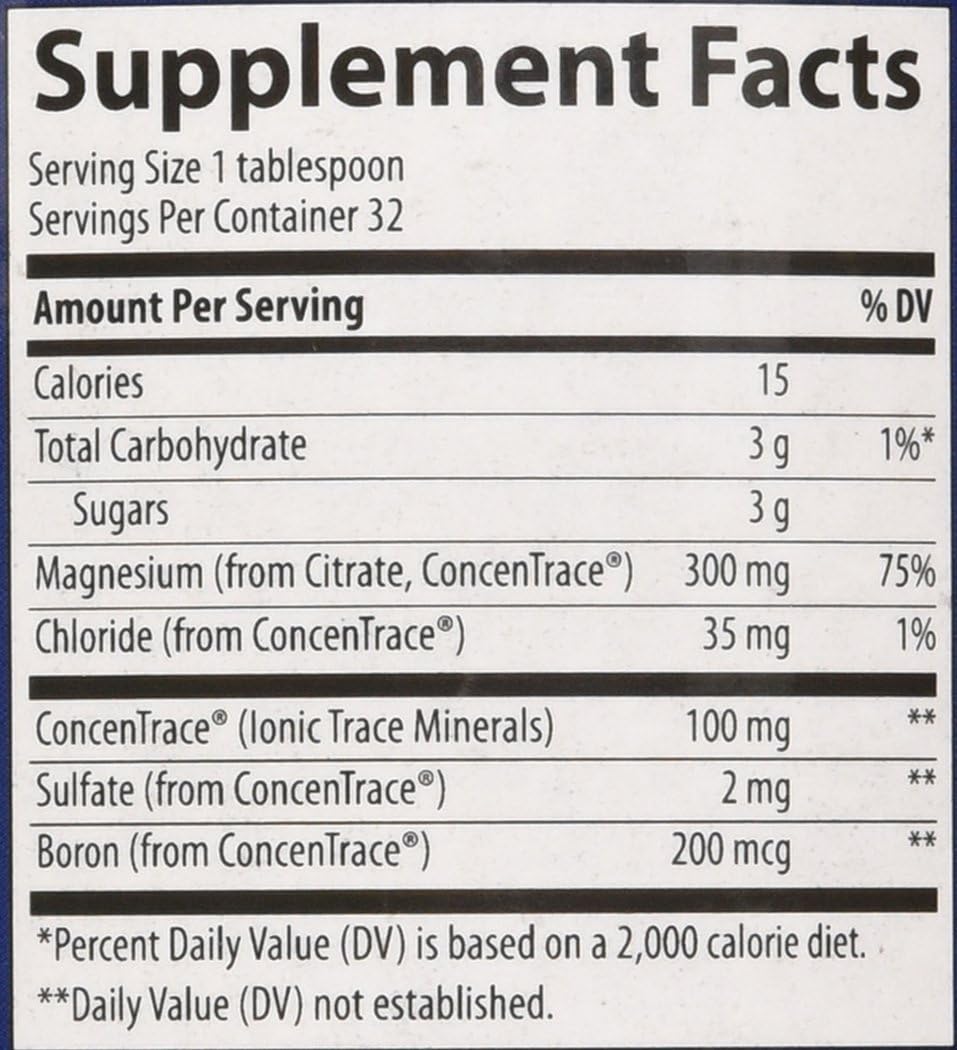 Trace Minerals Research Liquid Magnesium 300 Mg, 16 Fl oz: Health & Personal Care