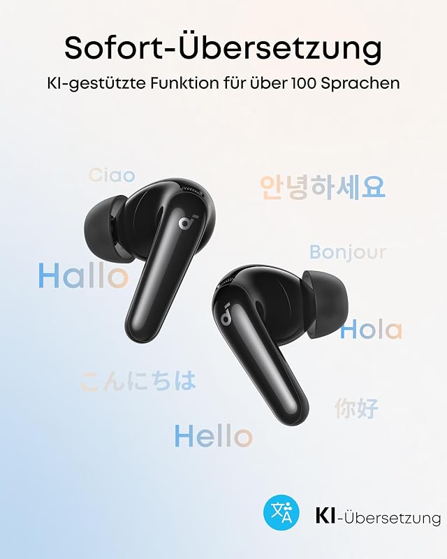 by Anker P31i kabellose Bluetooth-Kopfhörer, Hi-Res Sound Schwarz