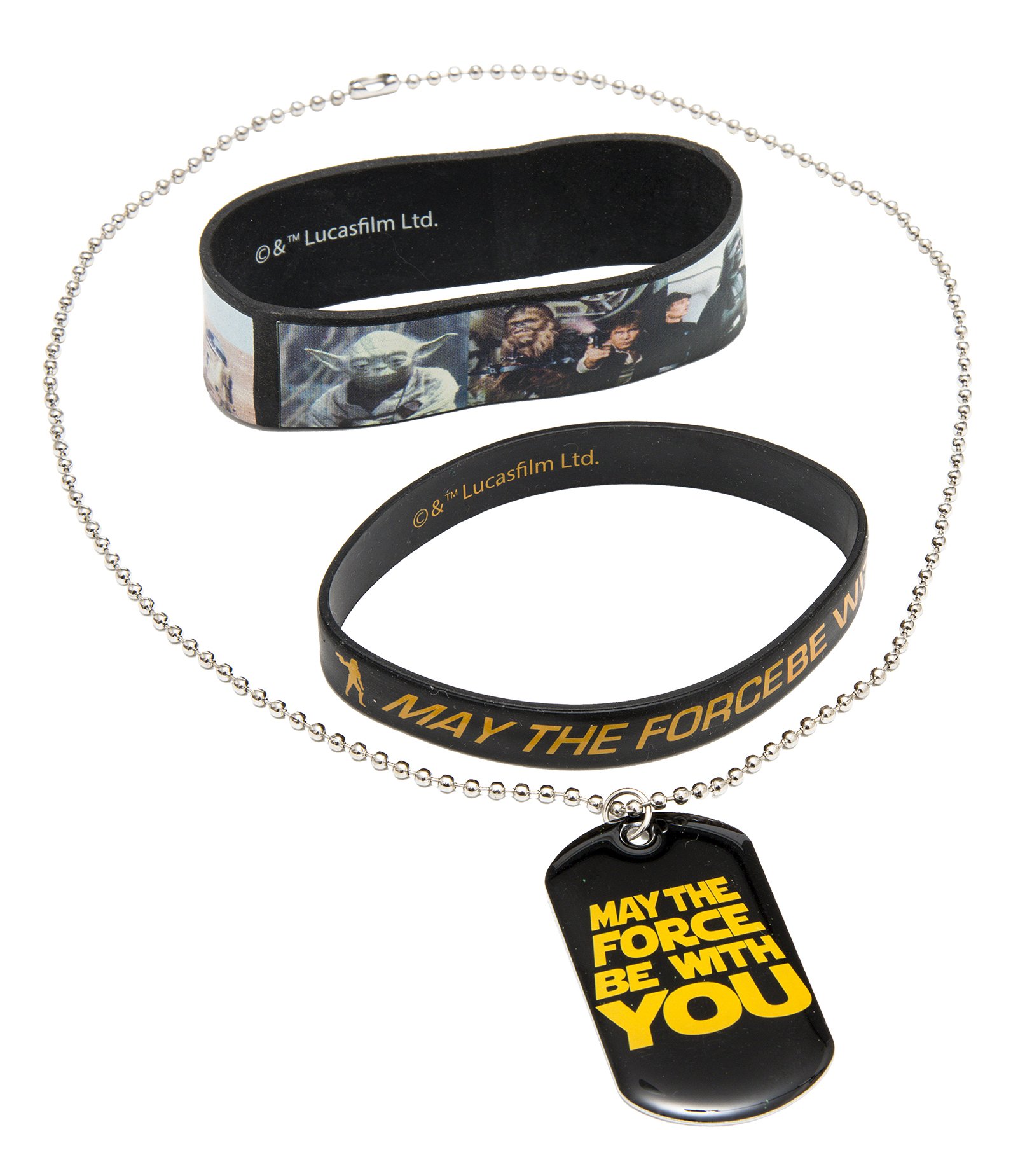 Star Wars Backpack & Jewelry with Dog Tag, Slap Bracelet & Rubber Bracelet