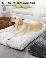 KSIIA Extra Large Dog Bed Calming 105x70x9 cm Non-Skid Dark Grey view 8