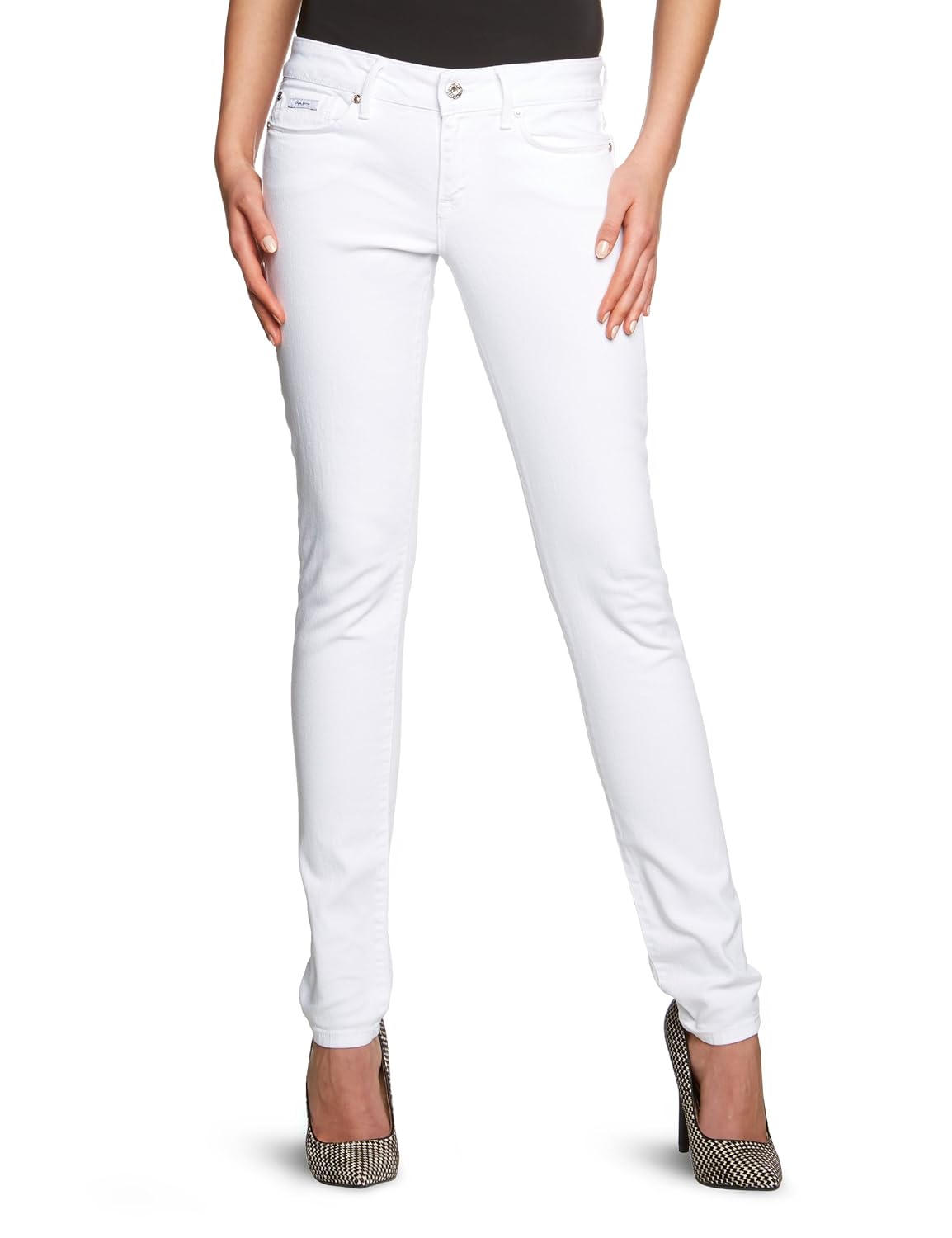 Pepe Jeans London Pl201040 Soho Slim Women's Jeans E77 White W24 INxL30