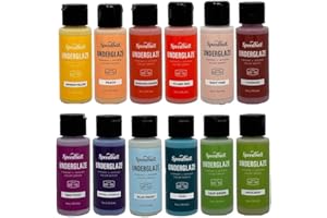 Speedball Underglaze Sampler Pack, (12) 2-Ounce Underglazes, 2020 Color Assortment