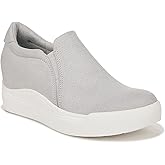 Dr. Scholl's Womens Time Off Wedge Sneaker Grey Microfiber Perf 11 M