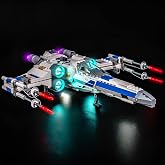BrickBling Light Compatible with Lego New Republic X-Wing Starfighter | LED Lights Compatible with Lego 75460 (Lights Only, Not Come with Model) (Classic Version Light)