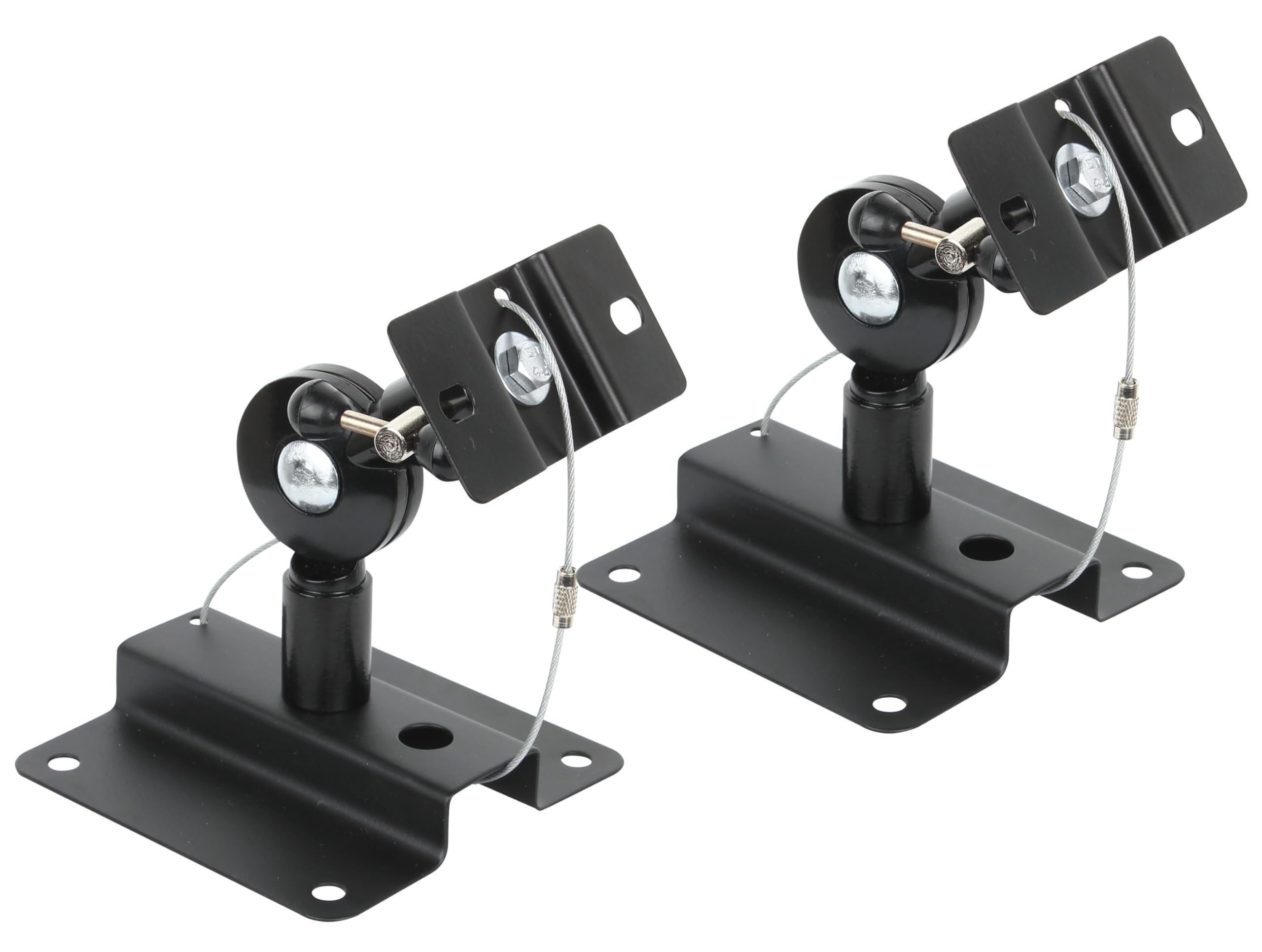 Beetronic 2 x Universal Anti Theft Speaker Wall Mounting Rotate Tilt Satellite Brackets M5