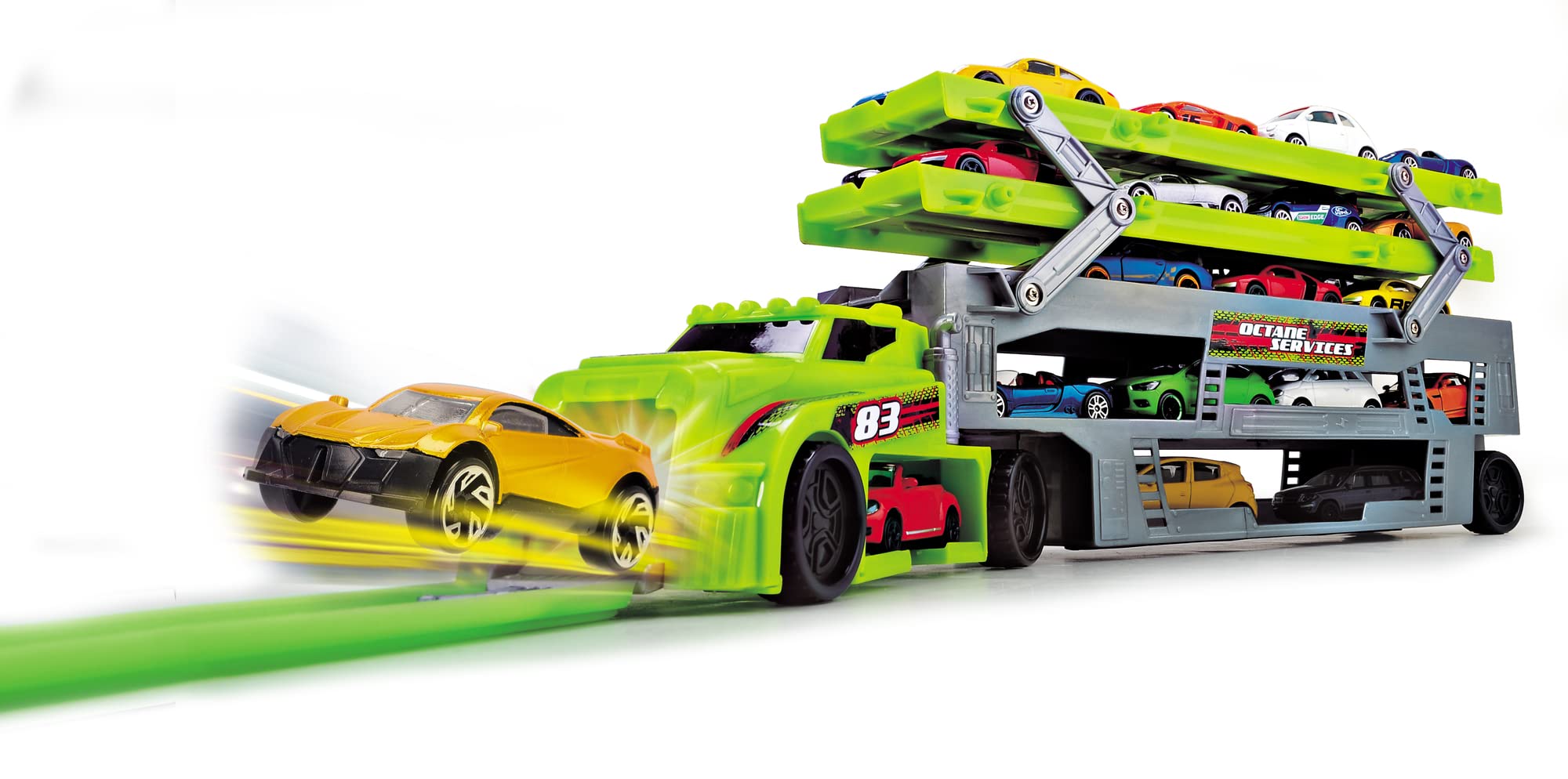 Dickie Toys 203747002 Stack and Store Transporter Car Transporter with Space for 36 Vehicles