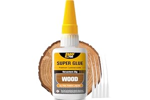 LMQ LASH Wood Super Glue Liquid, Clear Instant Cyanoacrylate Adhesive for Wood Crafts Repair Woodworking, All Purpose CA Glue for Shoe Ceramic Plastic Leather Glass Model Metal Pottery Aquarium Porcelain Stone