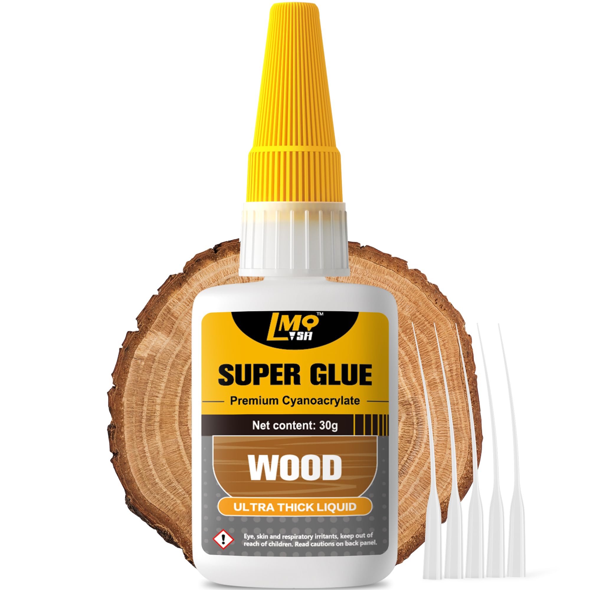 Photo 1 of Wood Super Glue Liquid, Clear Instant Cyanoacrylate Adhesive for Wood Crafts Repair Woodworking, All Purpose CA Glue for Shoe Ceramic Plastic Leather Glass Model Metal Pottery Aquarium Porcelain Stone