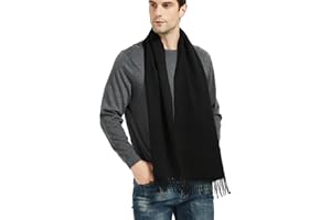 Novawo Mens Wool Scarf Warm and Soft Long Scarves Winter Stylish Scarves