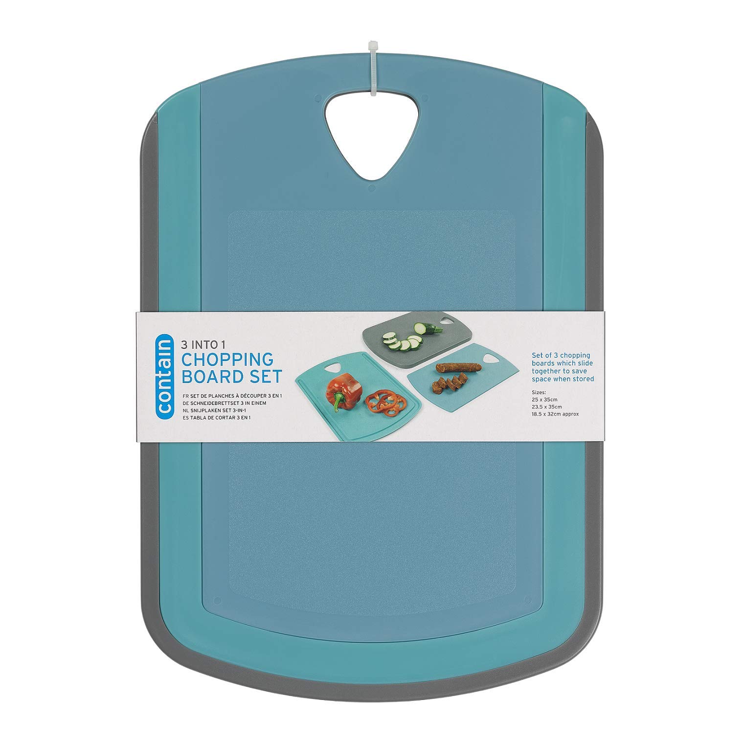 Chef Aid Contain Nesting Chopping Board Set