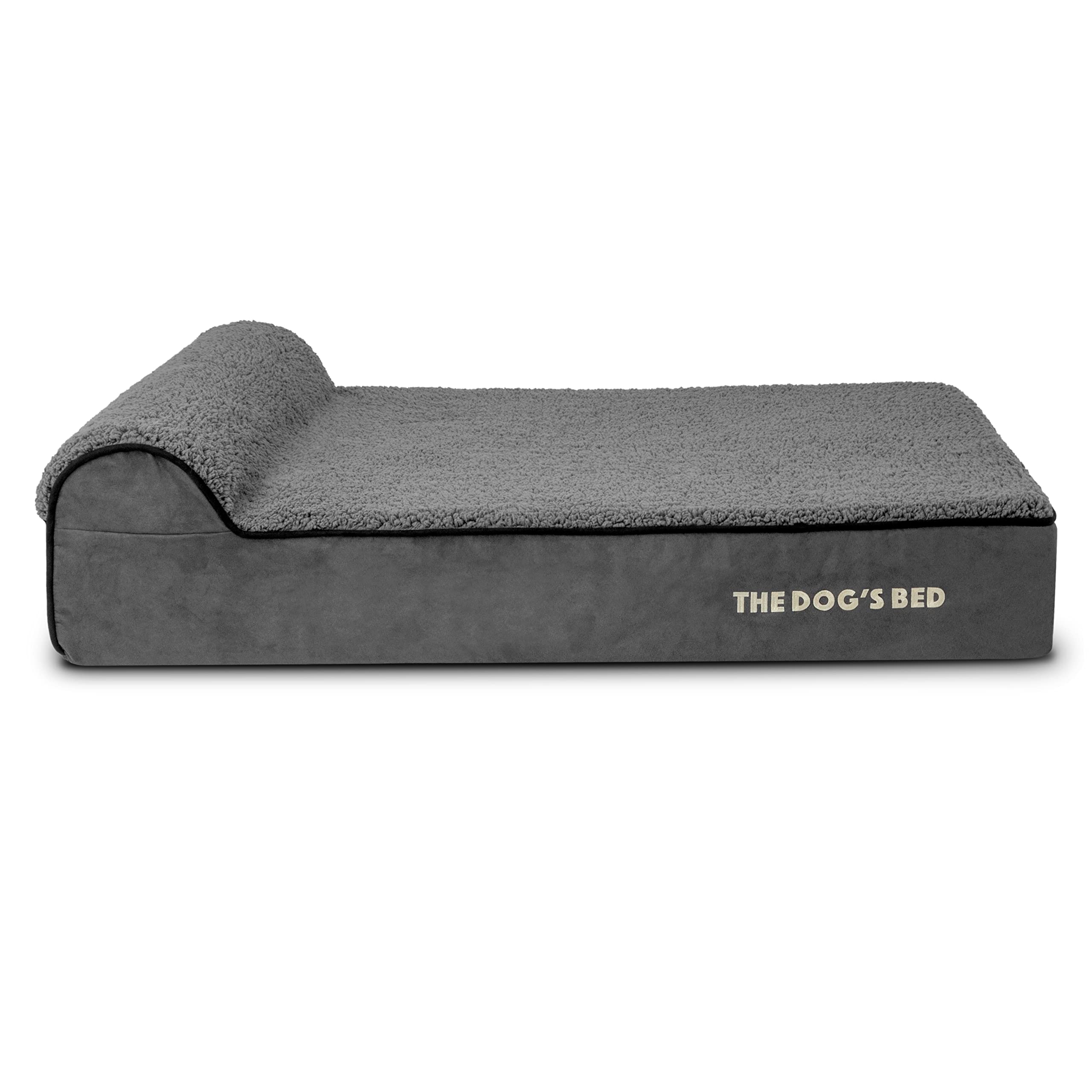 The Dog’s Bed Cover – Replacement Cover, Grey Plush, Large, 15cm — image 1
