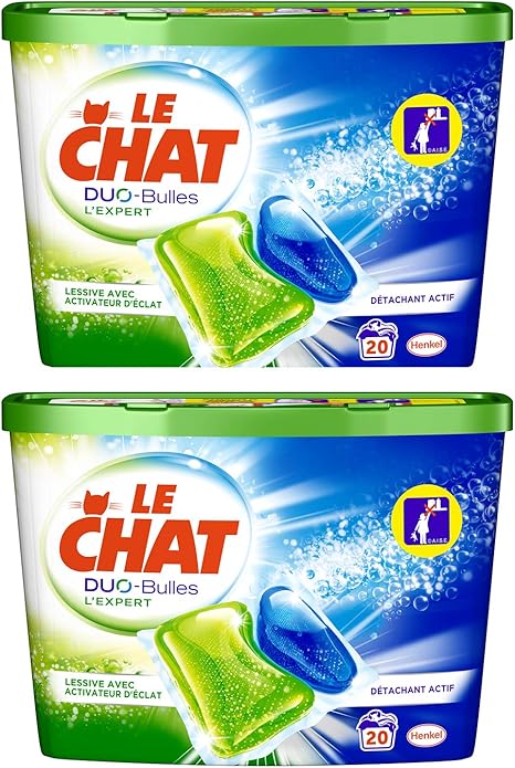 Le Chat Lexpert Duo Bulles Lessive En Capsules 40